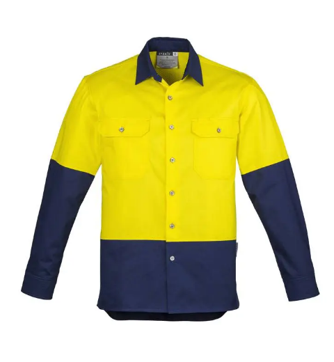 Picture of Syzmik, Mens Hi Vis Spliced Industrial Shirt